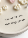 Load image into Gallery viewer, BELOVED - MOTHERS LOVE, ROSE QUARTZ, LAVENDER & LEMON PETIT WHITE CANDLE