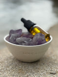 Load image into Gallery viewer, CALMING - RAW AMETHYST CRYSTAL STONE MINI WHITE DIFFUSER
