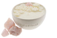 Load image into Gallery viewer, FLOW OF LOVE - ROSE QUARTZ CRYSTAL INFUSED SCENTED PETIT CANDLE