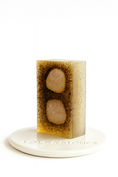 Load image into Gallery viewer, FLOW OF LOVE - ROSE QUARTZ INFUSED EXFOLIATER SCENTED ORGANIC BODY SOAP BAR