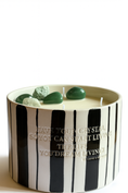 Load image into Gallery viewer, MANIFEST - GREEN AVENTURINE WITH PATCHOULI & BERGAMOT BIG STRIP CANDLE