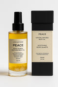 Load image into Gallery viewer, PEACE - ROSE QUARTZ CRYSTAL INFUSED SOOTHING ORGANIC BODY OIL