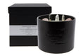 Load image into Gallery viewer, FAITH - A ROSE QUARTZ & CRYSTAL QUARTZ INFUSED SCENTED BLACK BIG CANDLE