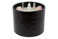 Load image into Gallery viewer, FAITH - A ROSE QUARTZ & CRYSTAL QUARTZ INFUSED SCENTED BLACK BIG CANDLE