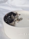 Load image into Gallery viewer, LET GO - SAGE & BLACK TOURMALINE CRYSTAL INFUSED SCENTED LARGE CANDLE