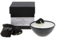 Load image into Gallery viewer, HEAL - BLACK TOURMALINE WITH LEMONGRASS & PATCHOULI MINI BLACK CANDLE