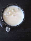 Load image into Gallery viewer, CLARITY - CRYSTAL QUARTZ CRYSTAL INFUSED SCENTED CANDLE