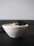 Load image into Gallery viewer, HEAL - BLACK TOURMALINE WITH LEMONGRASS & PATCHOULI MINI WHITE CANDLE
