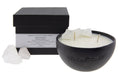 Load image into Gallery viewer, RAW ENERGY - RAW CRYSTAL QUARTZ CRYSTAL INFUSED SCENTED PETIT CANDLE