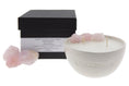 Load image into Gallery viewer, RAW DREAM - RAW ROSE QUARTZ CRYSTAL INFUSED SCENTED PETIT CANDLE