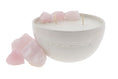 Load image into Gallery viewer, RAW DREAM - RAW ROSE QUARTZ CRYSTAL INFUSED SCENTED PETIT CANDLE