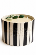 Load image into Gallery viewer, MANIFEST - GREEN AVENTURINE WITH PATCHOULI & BERGAMOT BIG STRIP CANDLE
