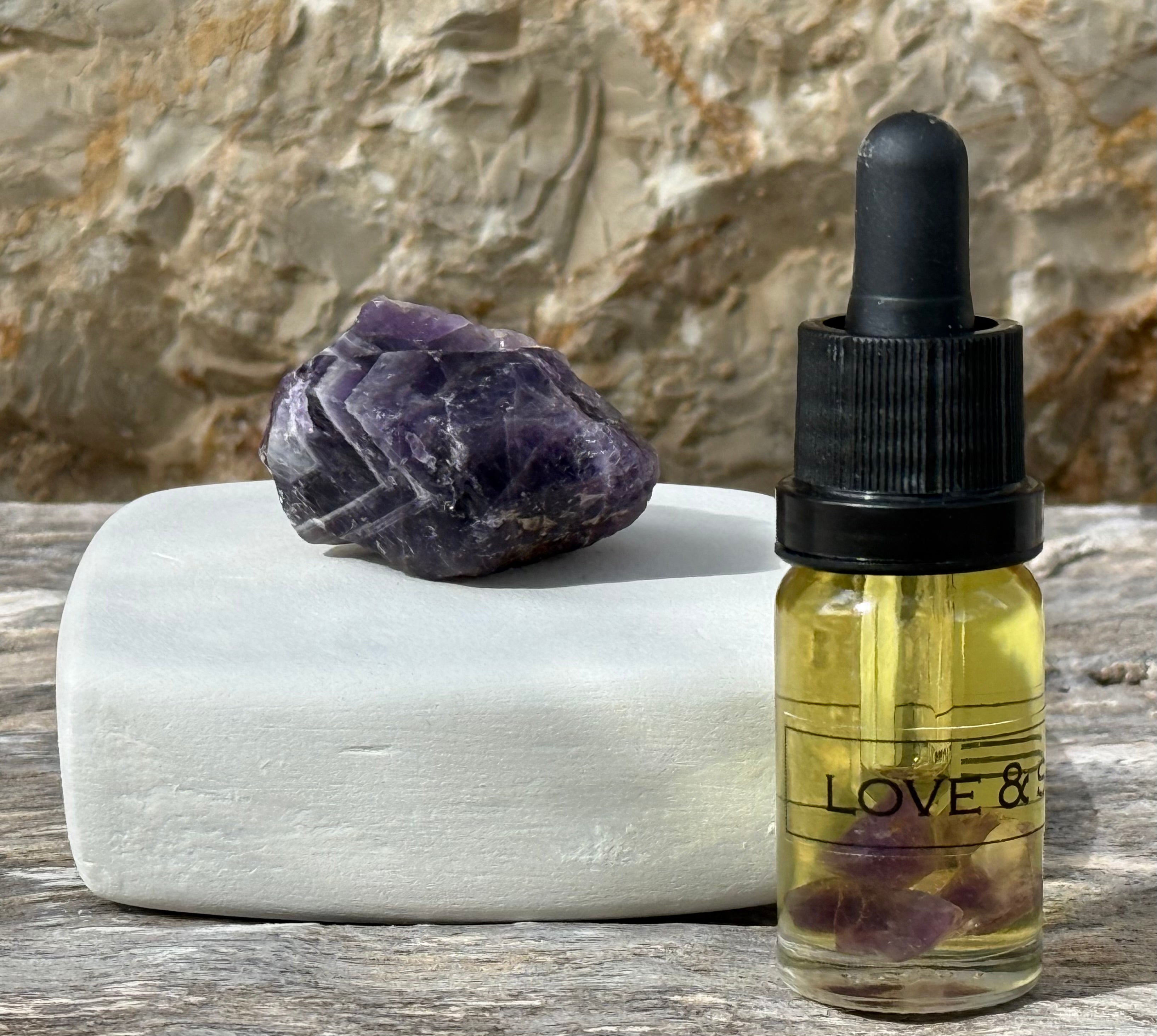 LOVE & STONES CALM アメジスト ディフューザーセット A Set of a Scent — CALMING Diffuser Set | Love and Stones