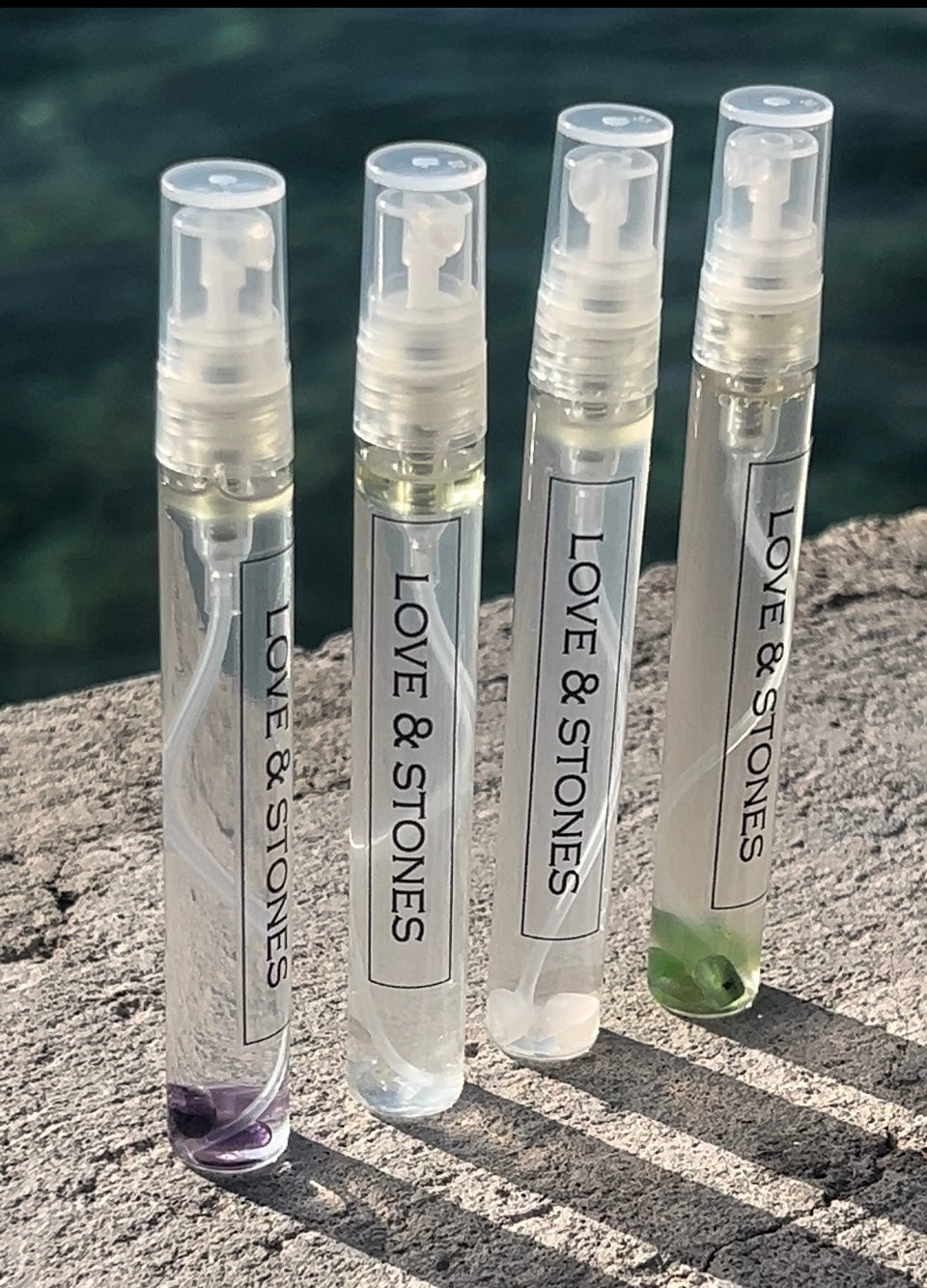 4 FOR LIFE - A SMALL COLLECTION OF 4 DIFFERENT CRYSTAL INFUSED MISTS FOR YOUR DAY, MEDITATION AND NIGHT