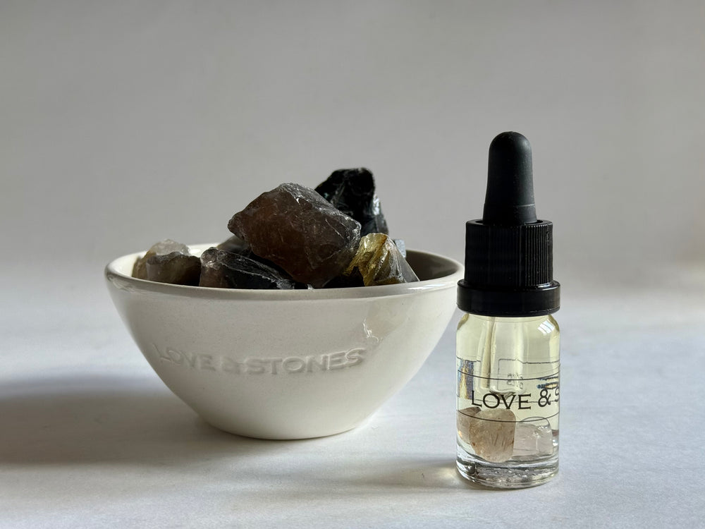 Flow raw crystal mini diffuser