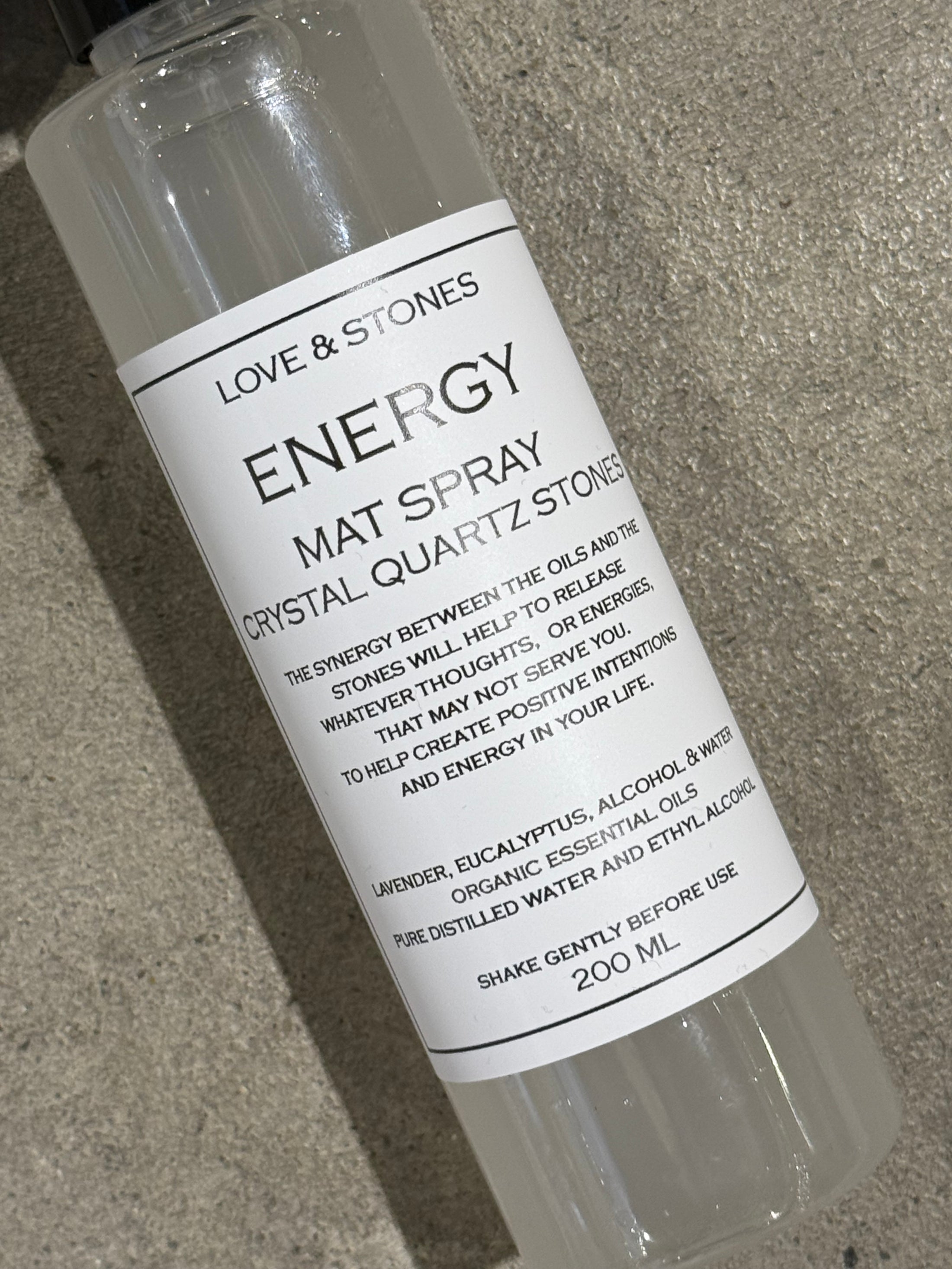 ENERGY - CRYSTAL INFUSED SCENTED MAT SPRAY