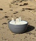 Load image into Gallery viewer, CLARITY - CRYSTAL QUARYZ INFUSED SCENTED PETIT GREY CERAMIC CANDLE
