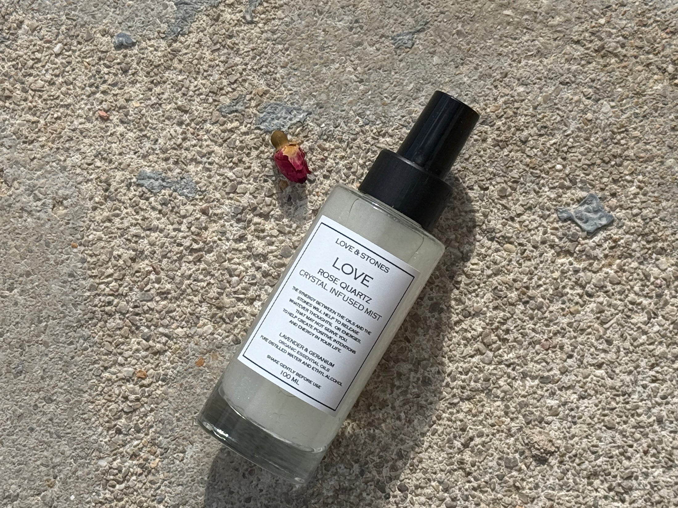 LOVE - ROSE QUARTZ CRYSTAL INFUSED SCENTED MIST