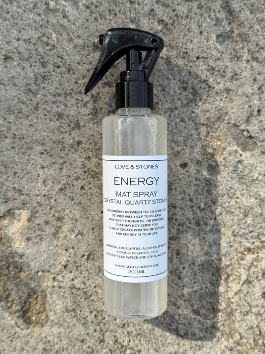 ENERGY - CRYSTAL INFUSED SCENTED MAT SPRAY