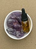 Load image into Gallery viewer, CALMING - RAW AMETHYST CRYSTAL STONE  MINI WHITE DIFFUSER
