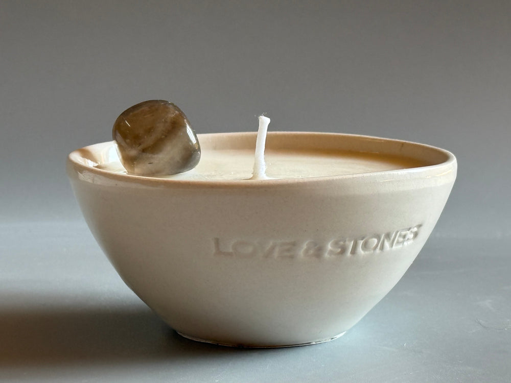 Flow mini white candle
