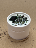Load image into Gallery viewer, BREATHE - JADE SCENTED ENERGY TINY WHITE CANDLE
