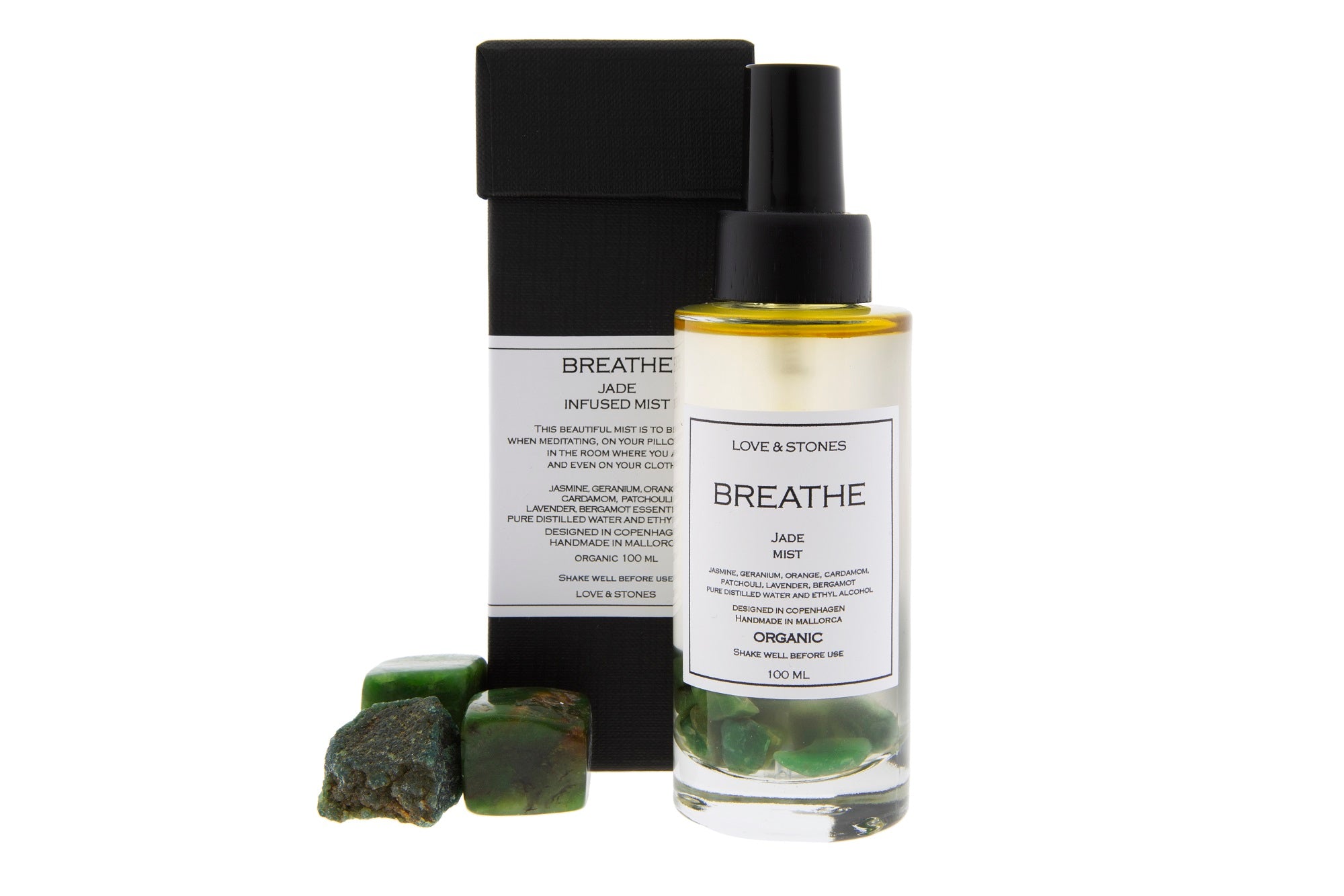 BREATHE - JADE CRYSTAL SCENTED ENERGY MIST – Love and Stones