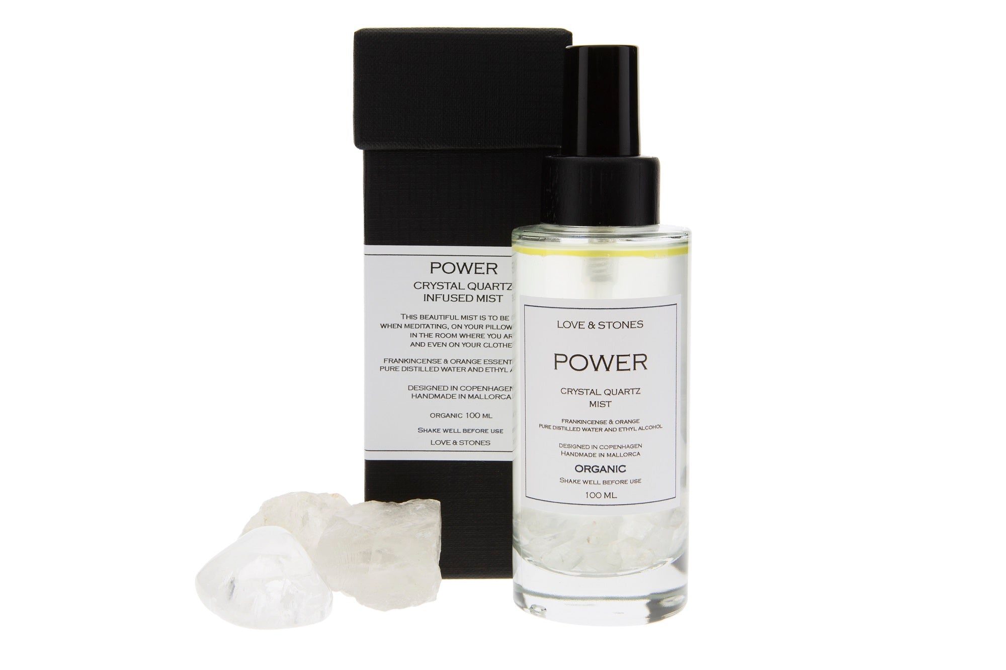 POWER  - CRYSTAL QUARTZ CRYSTAL INFUSED MIST