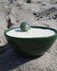 Load image into Gallery viewer, MANIFEST - AVENTURINE CRYSTAL INFUSED SCENTED MINI GREEN CANDLE
