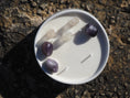 Load image into Gallery viewer, CALMING - AMETHYST AND CRYSTAL QUARTZ INFUSED SCENTED LARGE WHITE CANDLE
