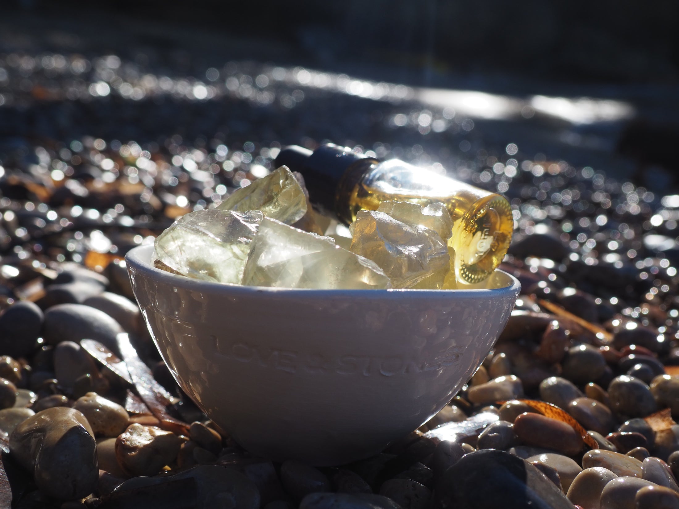 ABUNDANCE - RAW CITRINE CRYSTAL STONE DIFFUSER