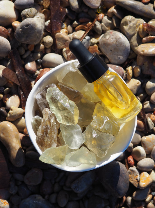 ABUNDANCE - RAW CITRINE CRYSTAL STONE DIFFUSER