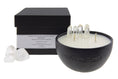 Load image into Gallery viewer, ENERGY - CRYSTAL QUARTZ POINTER INFUSED PETIT BLACK CANDLE
