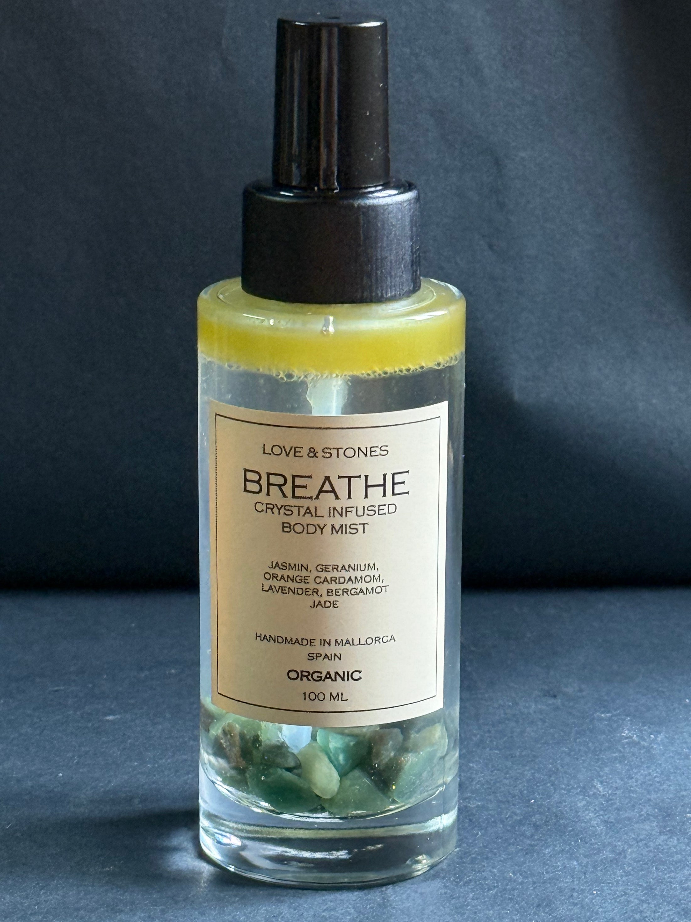 BREATHE BODY MIST - JADE CRYSTAL INFUSED SCENTED BODY MIST