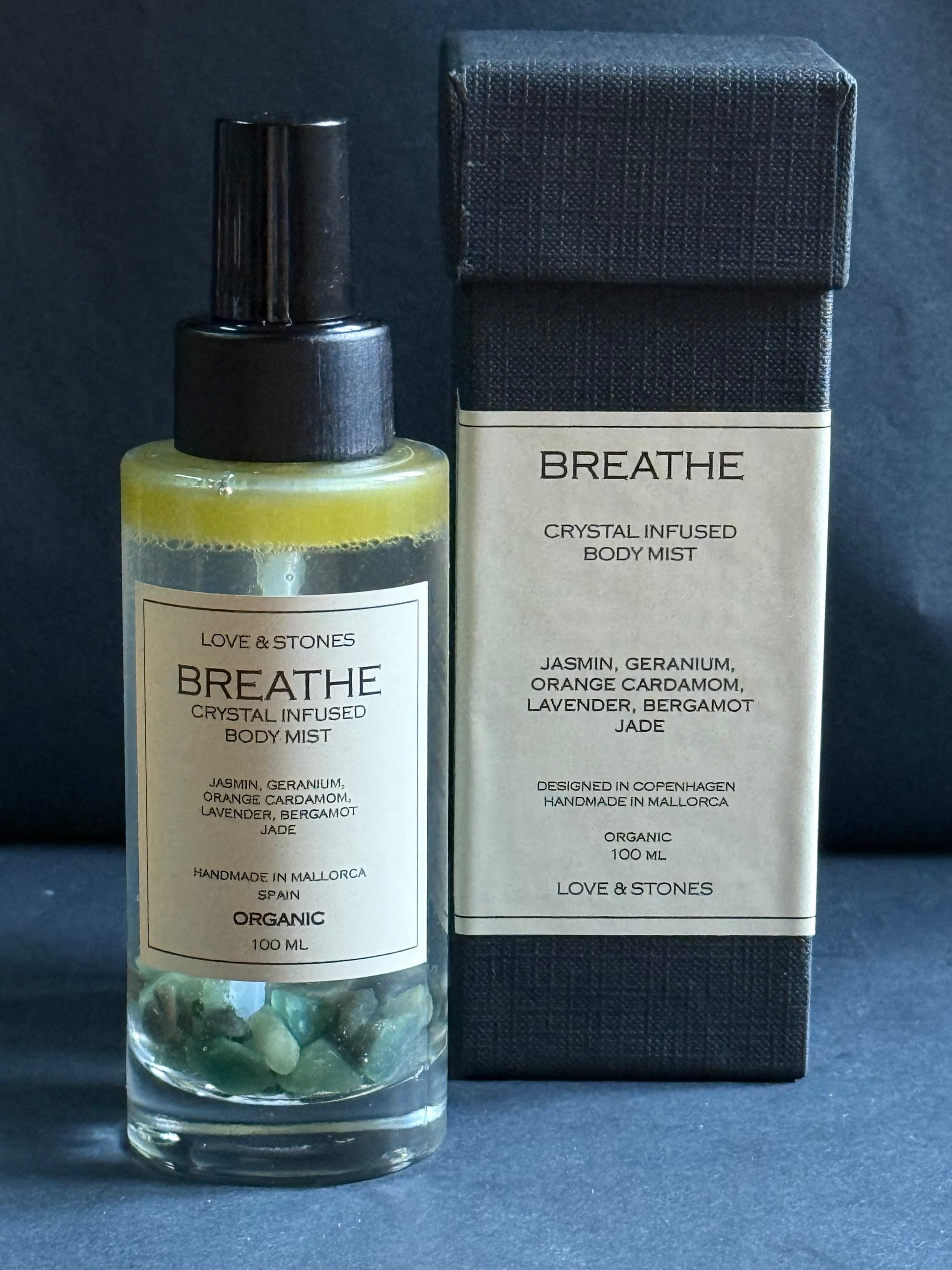 BREATHE BODY MIST - JADE CRYSTAL INFUSED SCENTED BODY MIST