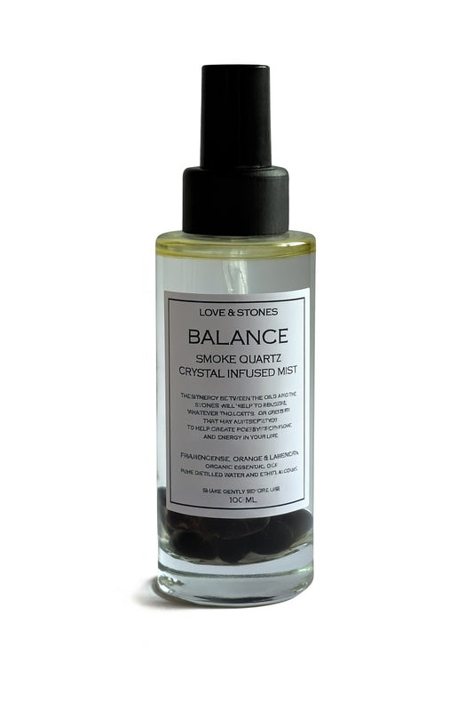 BALANCE - SMOKED QUARTZ CRYSTAL INFUSED SCENTED MIST