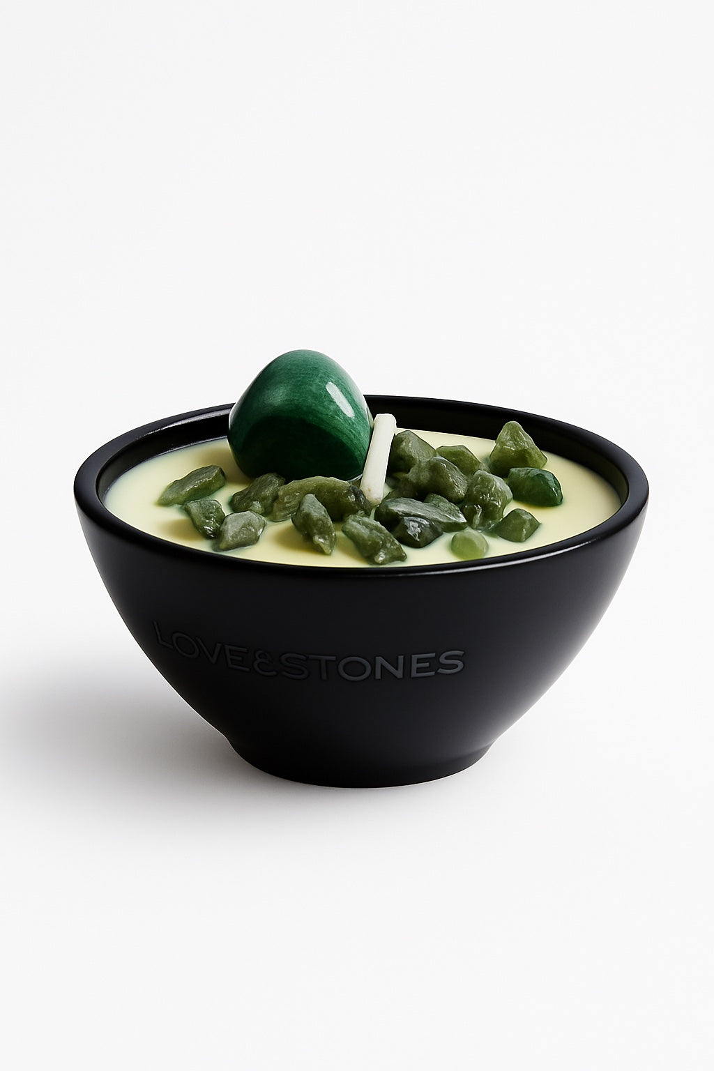 BREATHE - JADE WITH BLENDS OF SCENTS MINI BLACK CANDLE