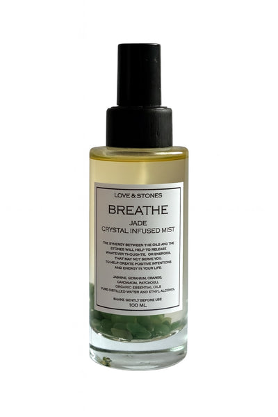 BREATHE - JADE CRYSTAL SCENTED ENERGY MIST – Love and Stones