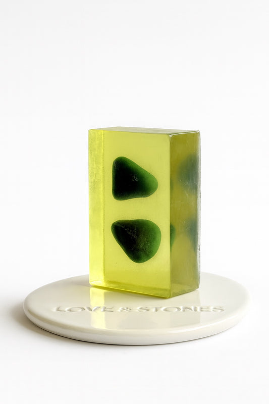 BREATHE - JADE CRYSTAL INFUSED SCENTED HAND SOAP BAR
