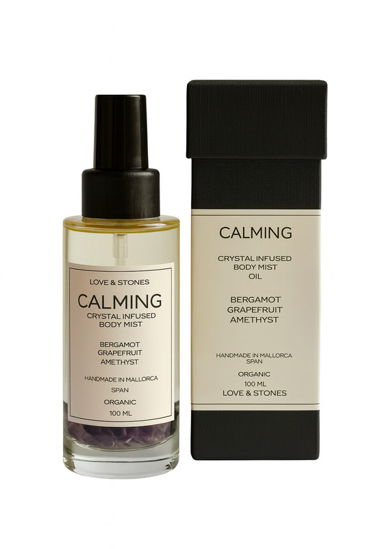 CALMING  - AMETHYST CRYSTAL, BERGAMOT & GRAPEFRUIT SCENTED BODY MIST