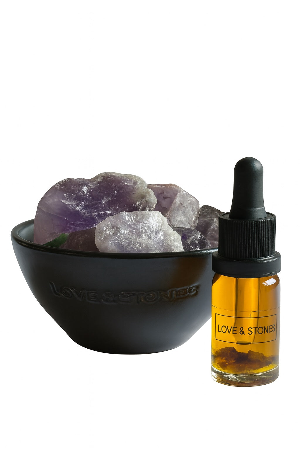 CALMING Mini Black Diffuser — Amethyst, Lavender & Grapefruit