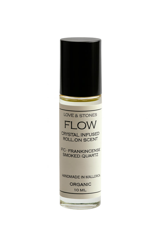 FLOW - SMOKED QUARTZ, FIG & FRANKINCENSE BODY SCENT ROLL ON