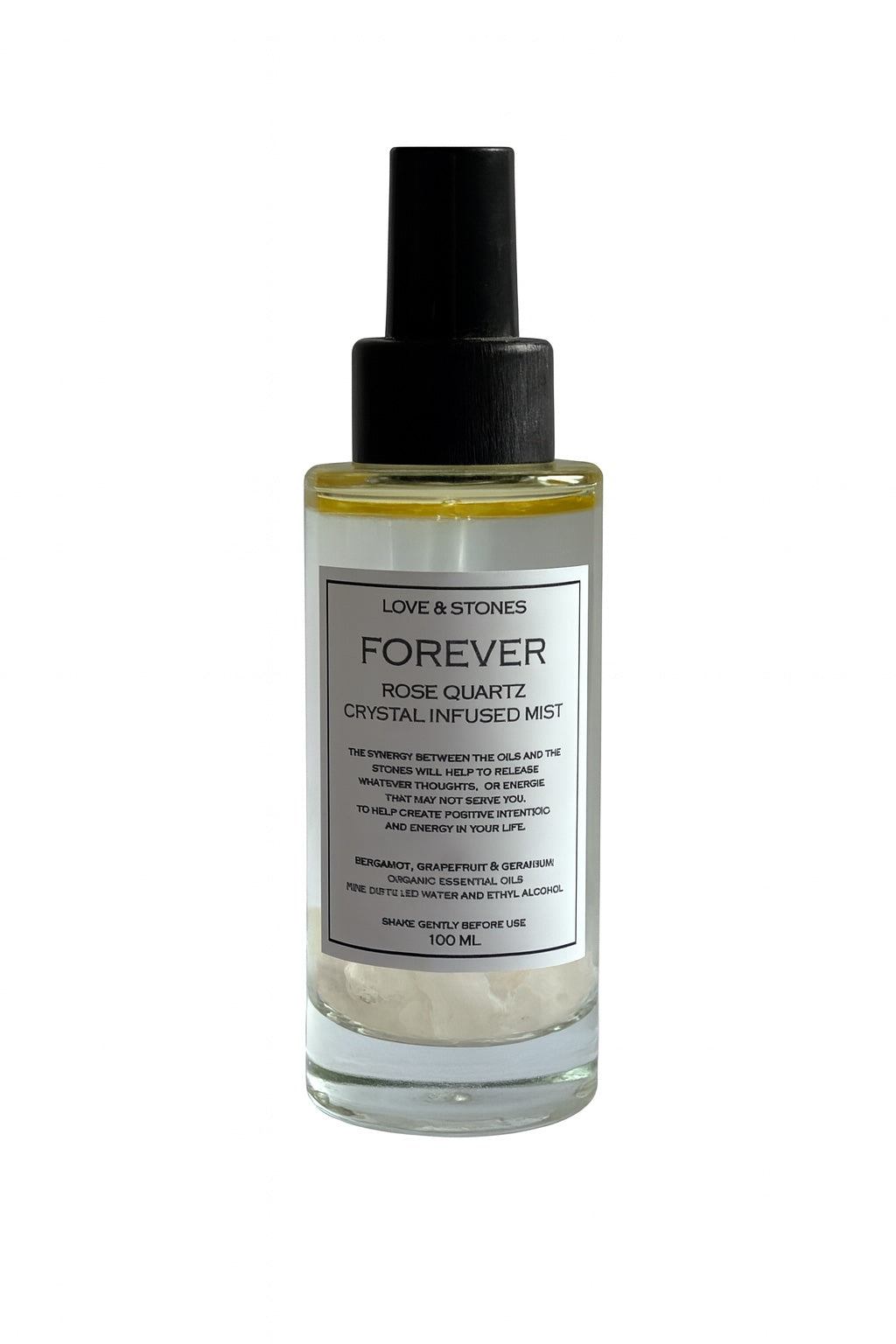 FOREVER - ROSE QUARTZ CRYSTAL INFUSED SCENTED MIST