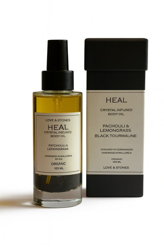 HEAL - BLACK TOURMALINE, PATCHOULI & LEMONGRASS SCENTED BODY OIL