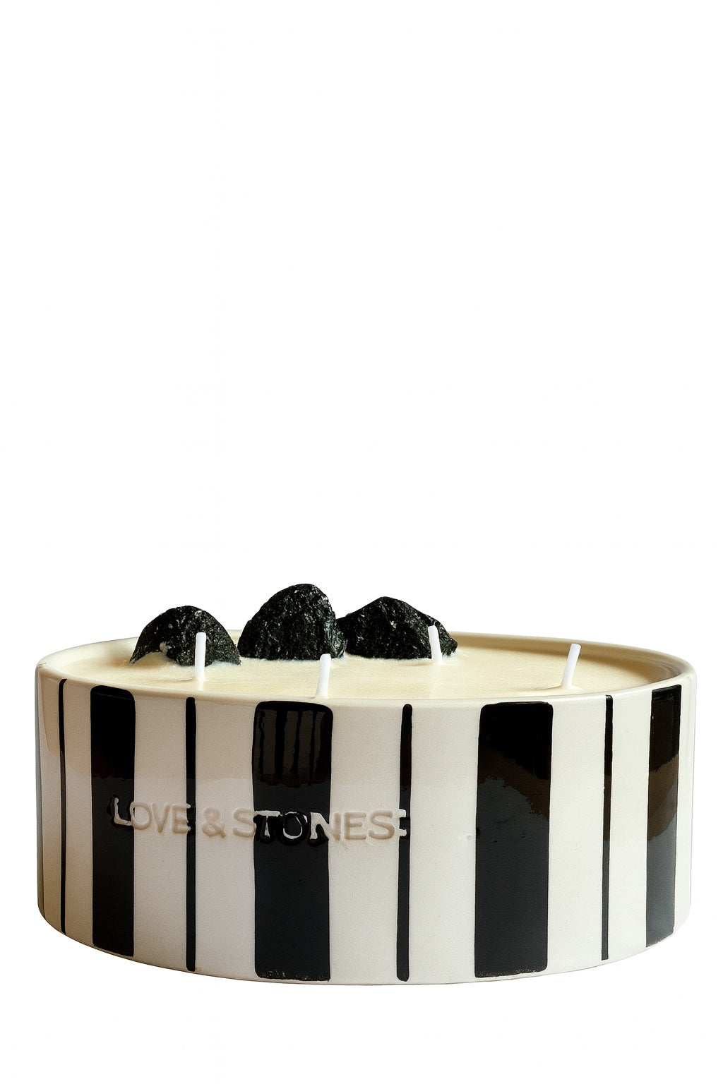 HEAL  - BLACK TOURMALINE WITH LEMONGRASS & PATCHOULI LARGE CANDLE