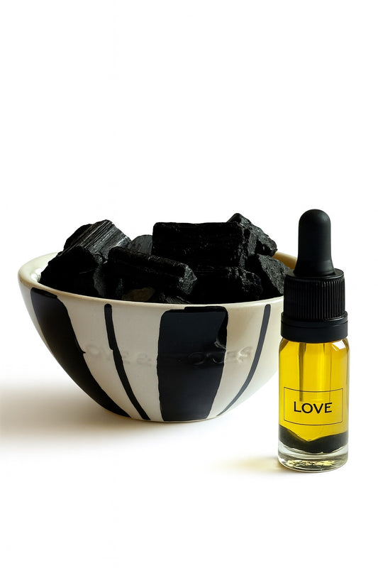 HEAL - SCENTED ENERGY BLACK RAW TOURMALINE STONE STRIP MINI DIFFUSER