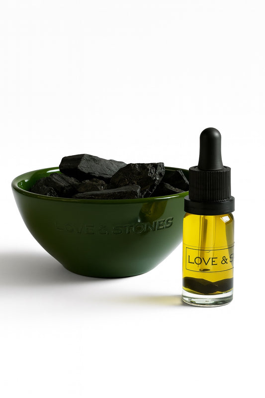 HEAL - RAW BLACK TOURMALINE CRYSTALS SCENTED DIFFUSER