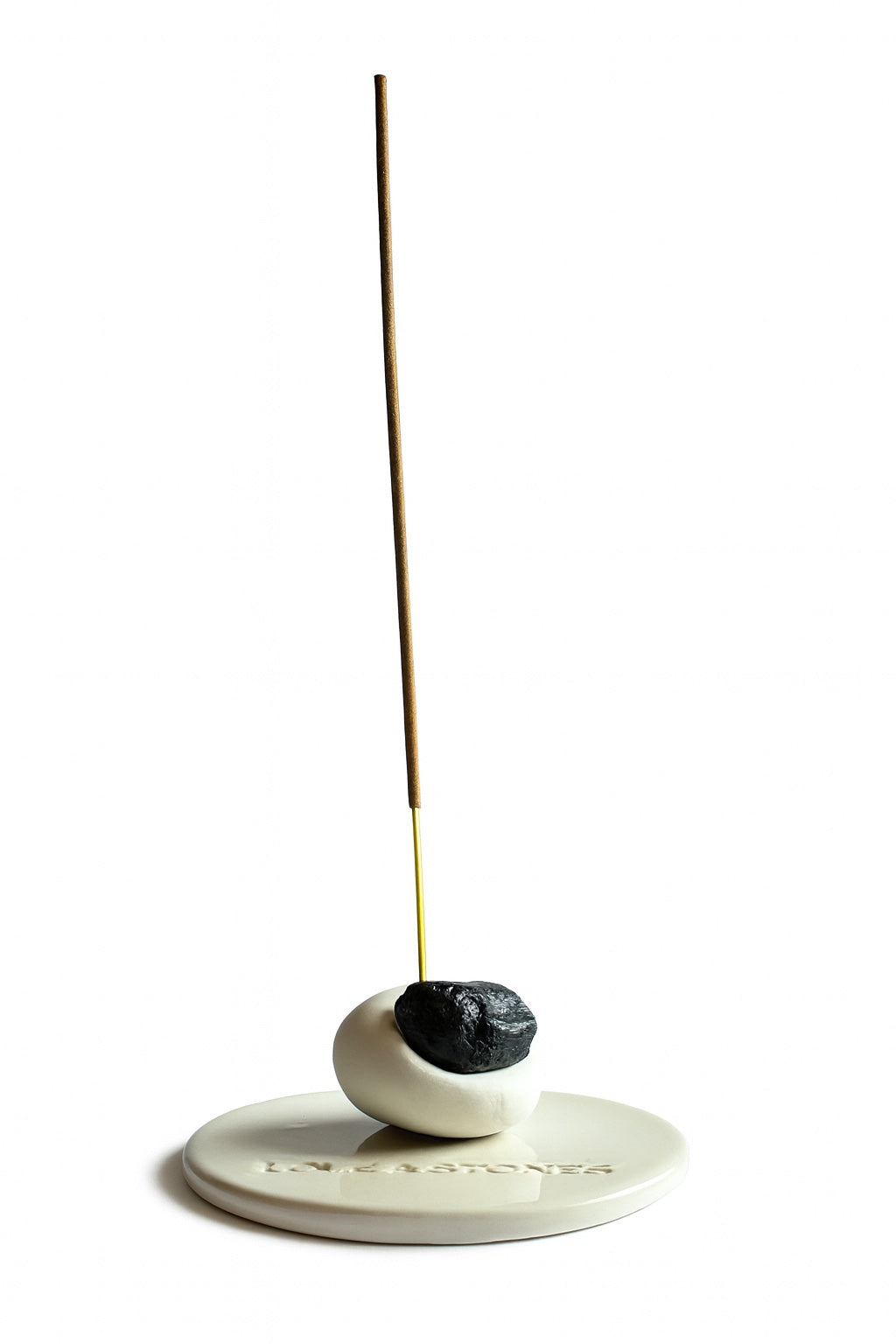 LIFE BY HAND BLACK TOURMALINE CRYSTAL INCENSE STICK HOLDER SET