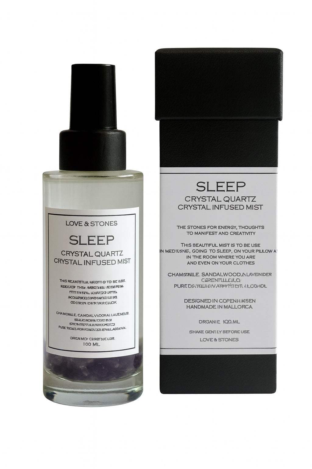 SLEEP - AMETHYST, CHAMOMILE, SANDALWOOD & LAVENDER SCENTED MIST