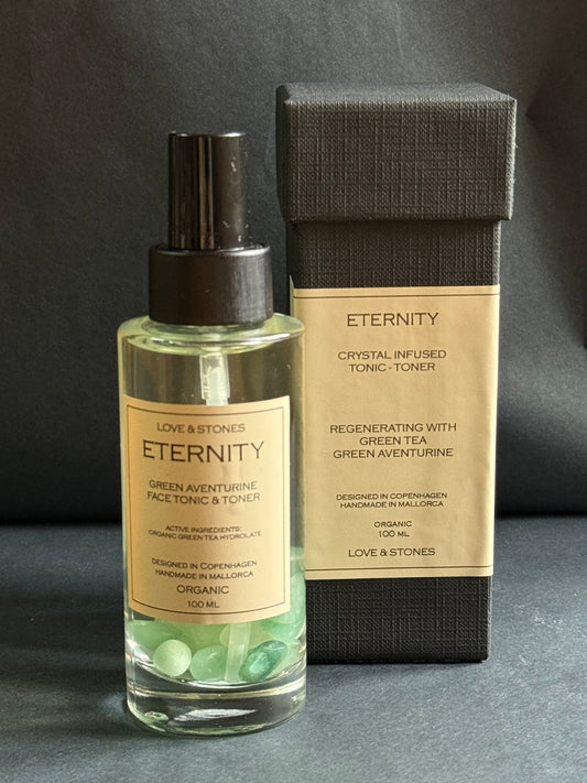 ETERNITY GREEN AVENTURINE INFUSED ORGANIC GREEN TEA FACE TONER & TONIC